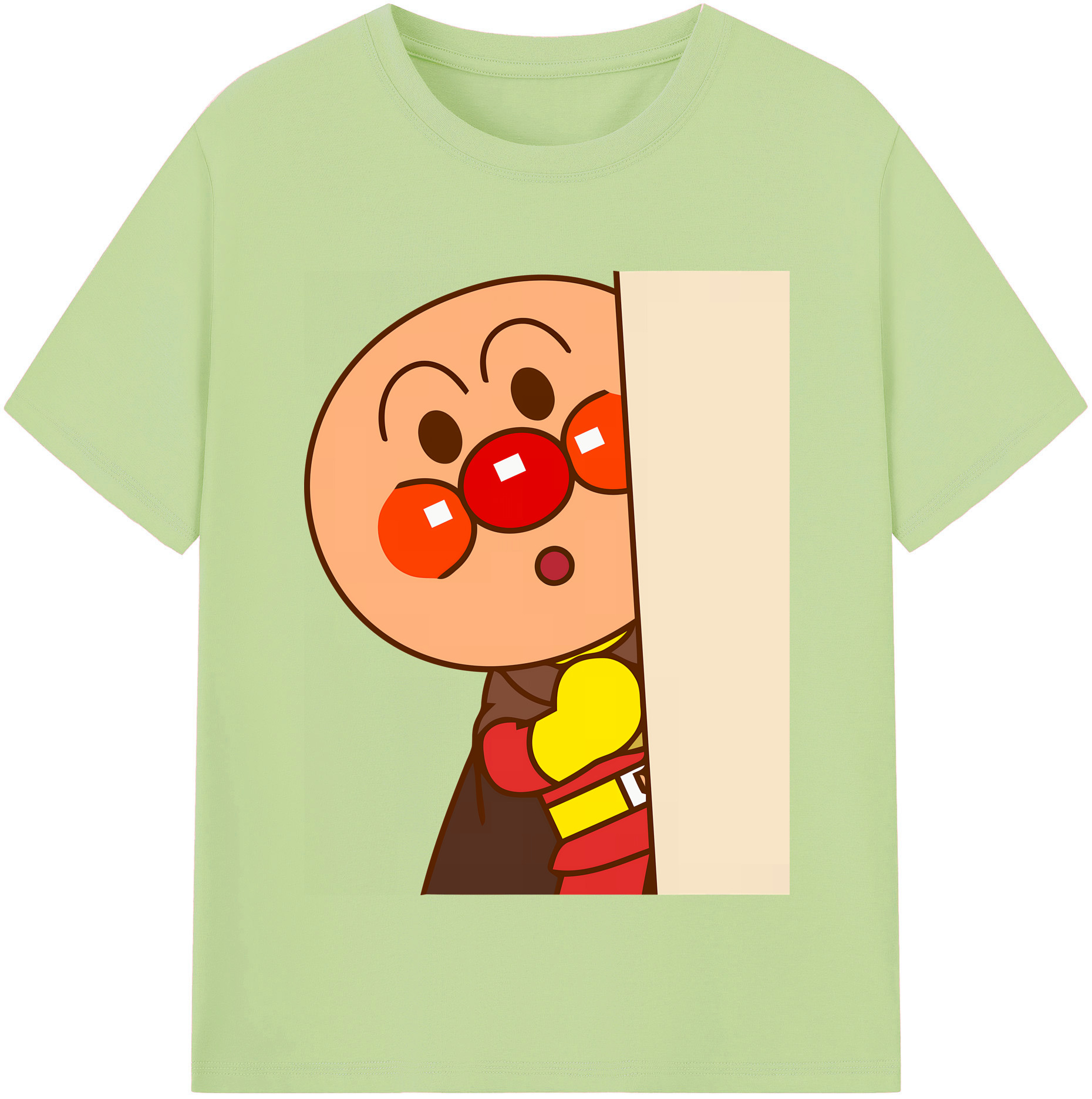 （画像用） アンパンマン Anpanman 綿100％半袖Tシャツ（フロントプリント）